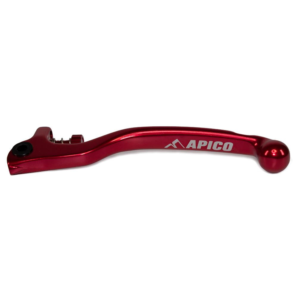 Apico Elite Clutch Lever Forged Trials AJP 2 Hole With Adjuster Red/red Long
