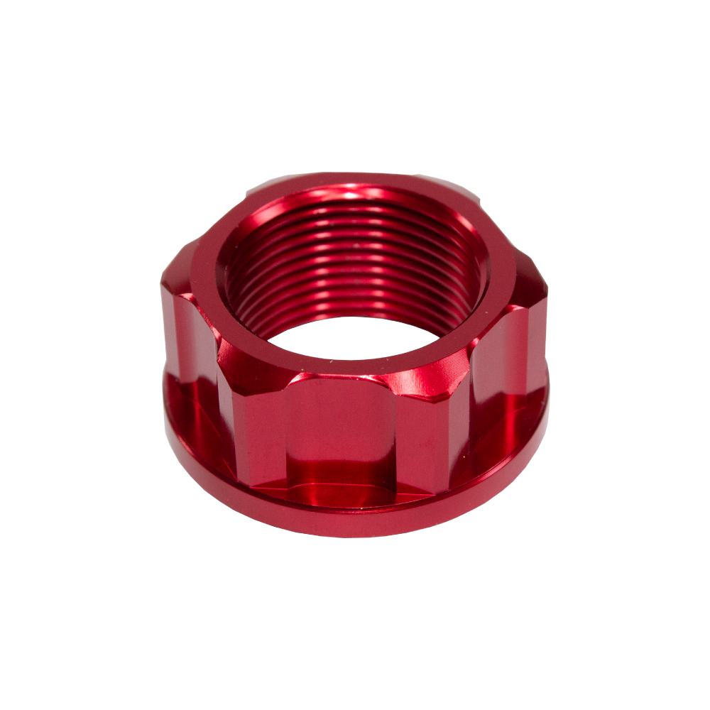 Apico Axle Nut Rear M25 X 1.5 For KTM SX/SXF 125-450 2013-2022, Husqvarna TC/FC 125-450 2017-2022, Gas Gas MC/MC-F 2021-2023 Red