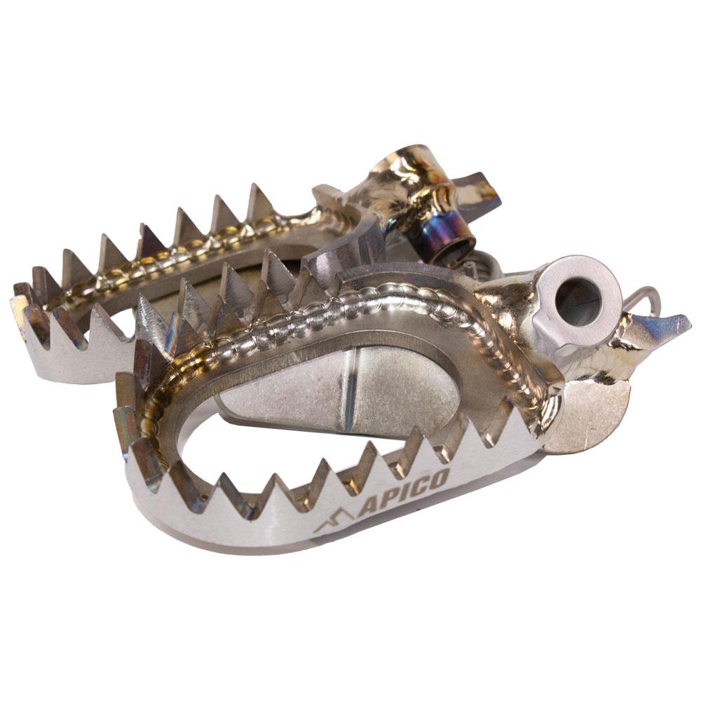 Apico Open Design Titanium Foot Pegs For Yamaha YZF250 2024-2025, YZF450 2023-2025, WRF250 2025, WRF450 2024-2025