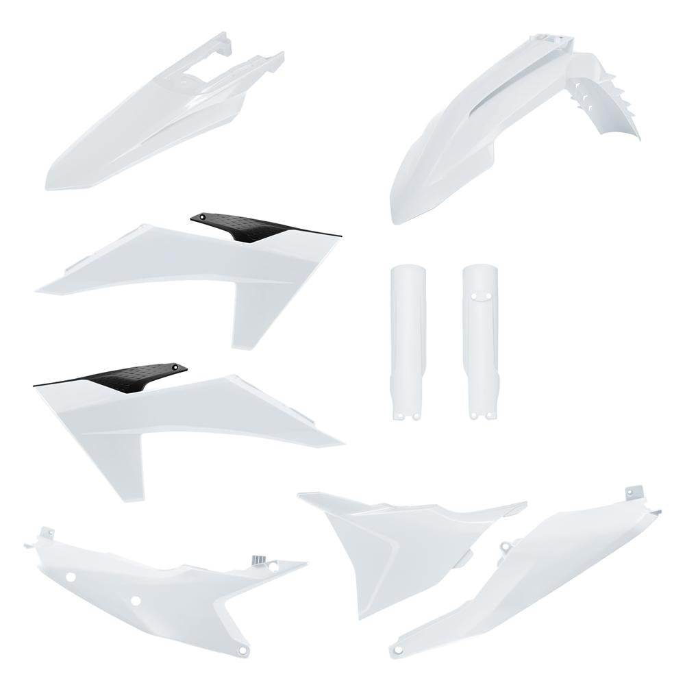 Polisport Enduro Plastics Kit Without Headlight Surround For KTM EXC/EXC-F 2024-2025 White