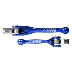 Apico Set Of Flexi Levers For Beta RR 125/250/300 2013-2023, RR 350/500 2012-2023, TM MX 125/250/350/450 2010-2018 Blue