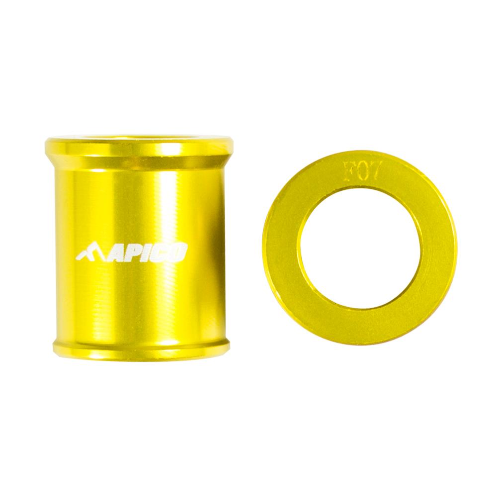 Apico Front Wheel Spacers For Suzuki RM85 2002-2022 Gold