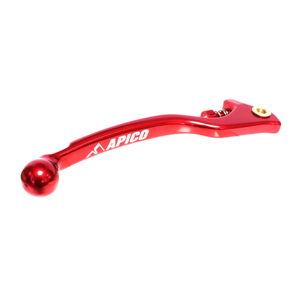 Apico Elite Forged Brake Lever Trials Braktec With Adjuster Red