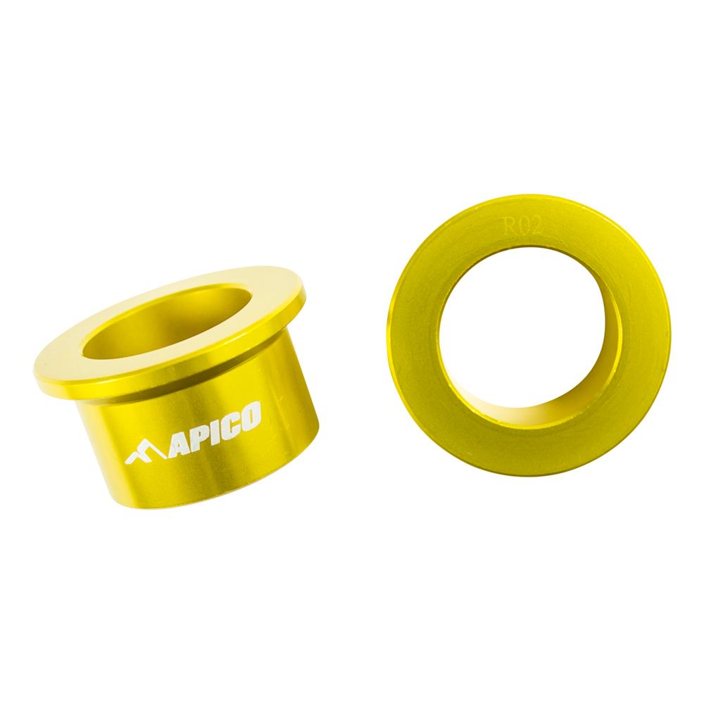 Apico Rear Wheel Spacers For Suzuki RMZ 250/450 2007-2022 Gold