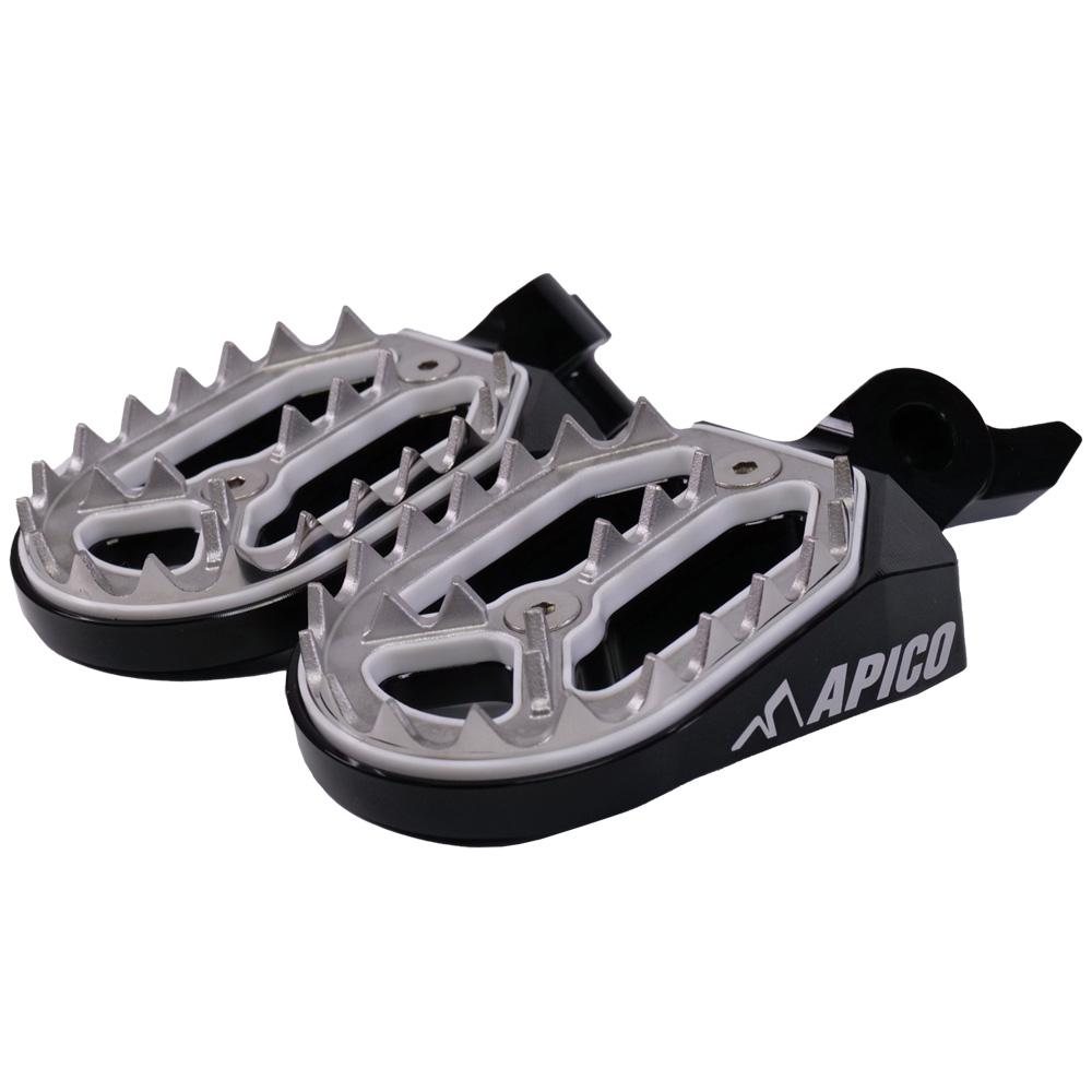 Apico Pro Bite Foot Pegs For Yamaha YZF250 2024-2025, YZF450 2023-2025, YZF450X/WRF450 2024-2025 Black