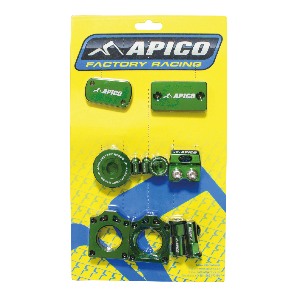 Apico Factory Bling Pack For Kawasaki KXF250 2011-2020, KXF450 2009-2018 Green