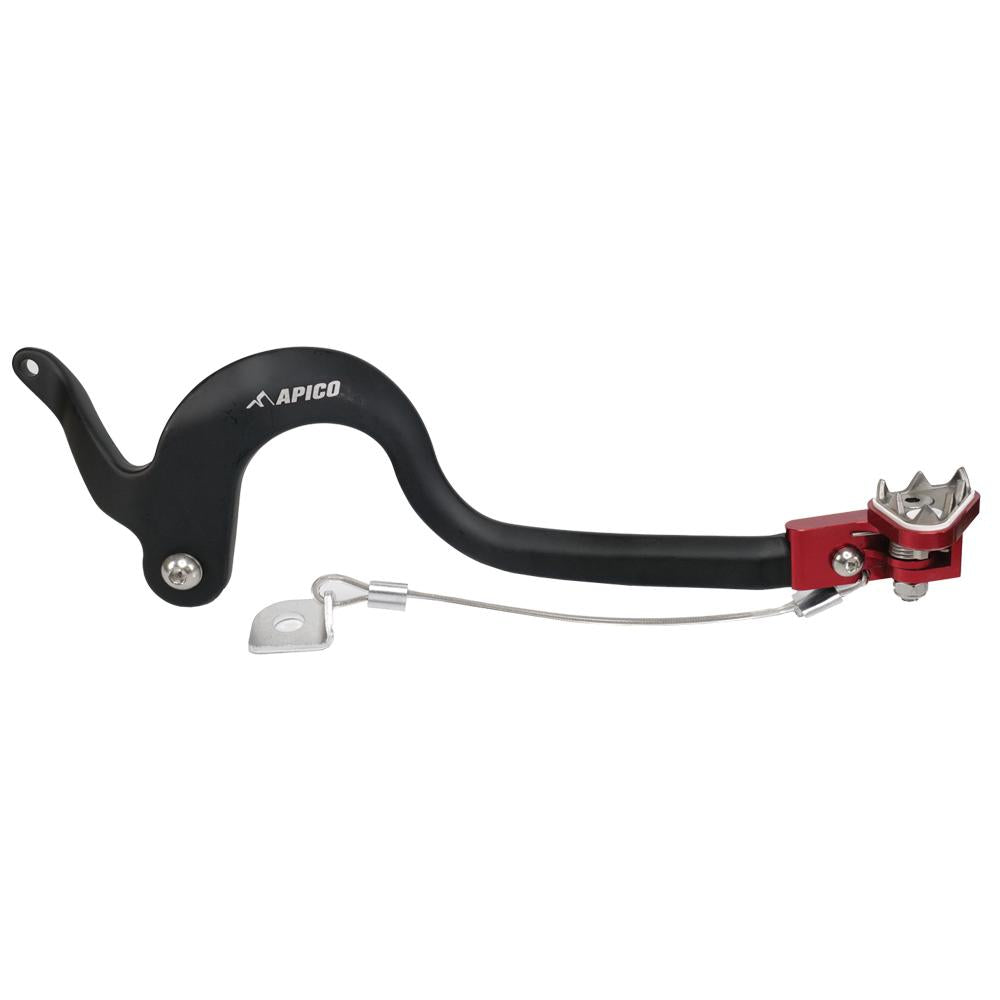 Apico Forged Brake Pedal For Honda CRF125F 2014-2023 Black/Red