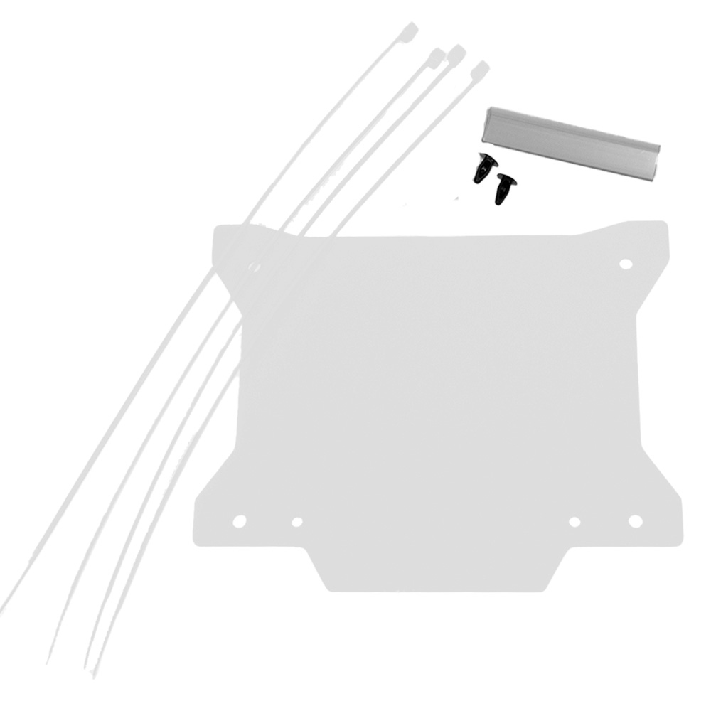 Apico Front Number Board Plastic With Window New X Shape White