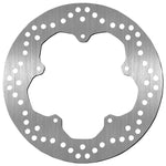 SBS Standard Round Rear Brake Disc For Piaggio Beverly 500 2006-2012 - Silver