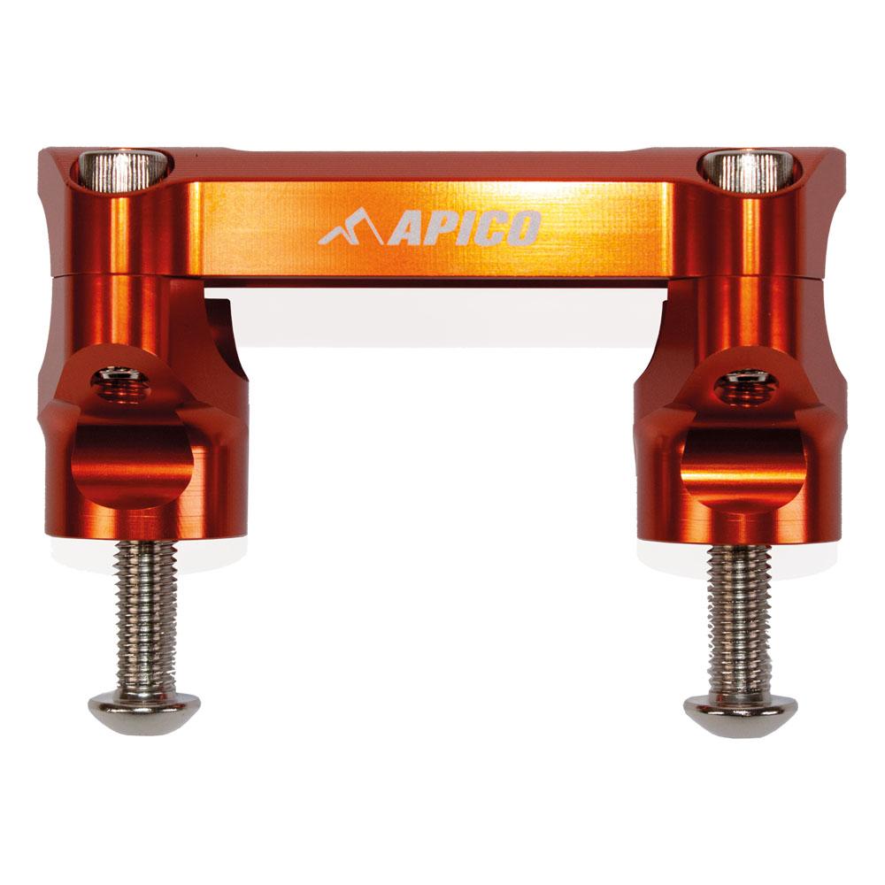 Apico Handlebar Mount Kit 28.6 For KTM/Husqvarna SX/SXF/TC/FC 125-450 2023-2025, Gas Gas MC 250/450F 2023-2025 Factory Orange