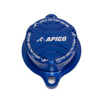 Apico Oil Filter Cover For Yamaha YZF450 2023-2025, YZF450X 2024-2025, WRF450 2024-2025 Blue