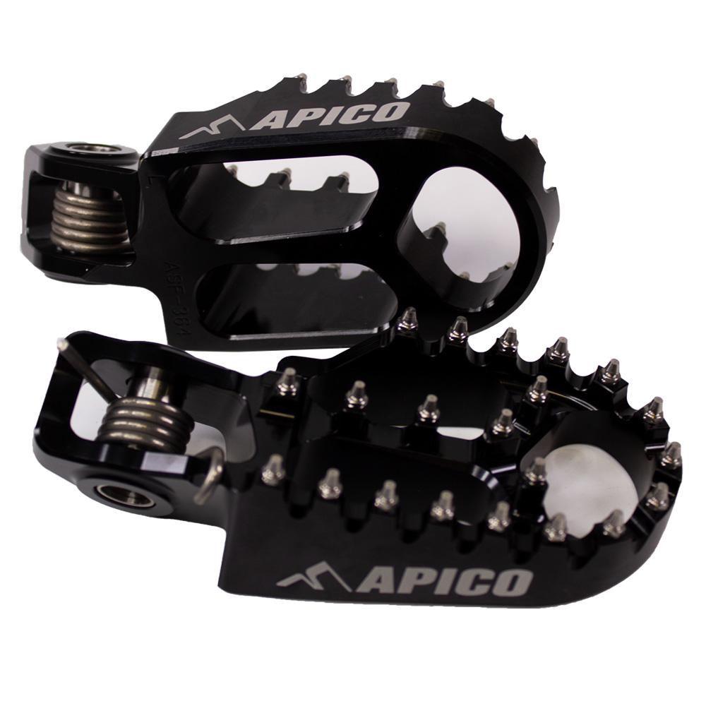 Apico Xtreme Foot Pegs For Stark Varg 2023-2025 Black