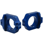 Works Connection Elite Axle Blocks For Yamaha YZF250 2012-2025, YZF450 2010-2025 Blue