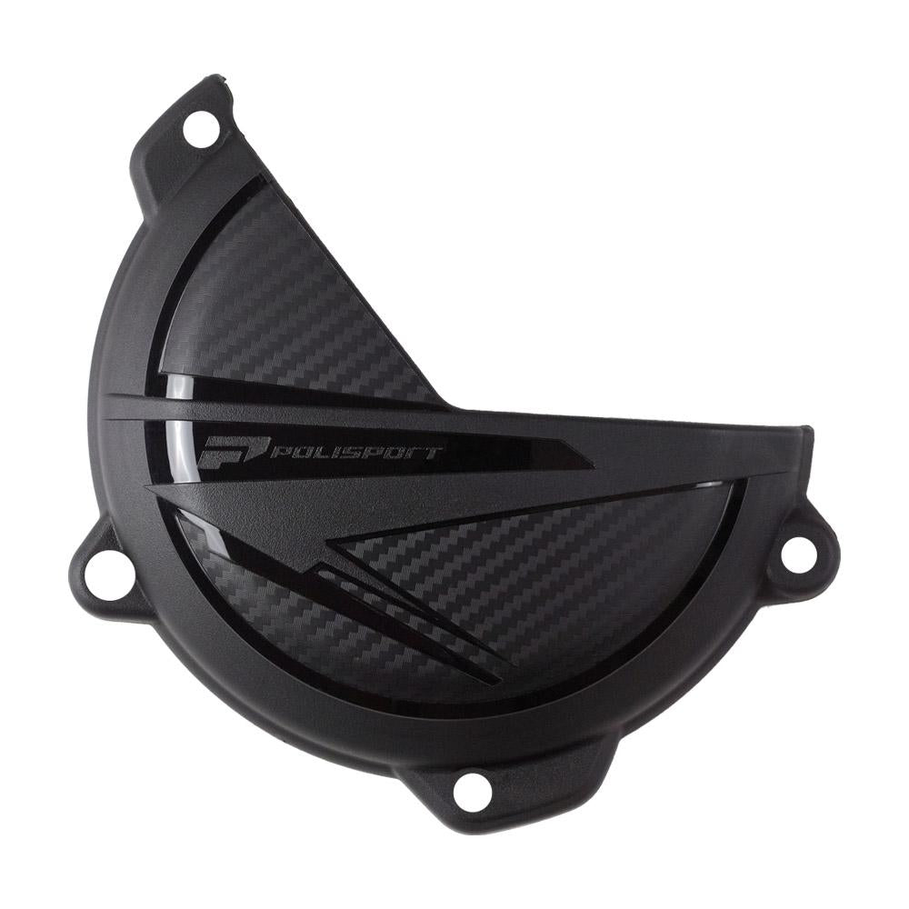 Polisport Clutch Cover Protector For KTM/Husqvarna/Gas Gas SXF/FC 450 2023-2025, EXC/EXC-F/TE/FE 250-501 2024, MC/MC-F/EC/EC-F/EX/EX-F 2024-2025 Black