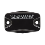 Works Connection Front Brake Master Cylinder Cover Braktec For Gas Gas EC/EC-F 2021-2025, MC/MC-F/EX 125-450 2024-2025, Husqvarna TE/FE 150-501 2022-2024 Black