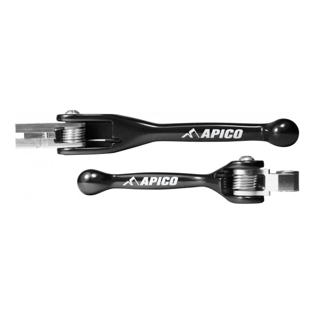 Apico Set Of Flexi Levers Kawasaki KXF 250/450 2004-2012, Yamaha YZ 125/250 2001-2007, YZF250 2001-2006 Black