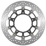 SBS Stainless Steel Front Brake Disc For Suzuki SFV 650 2009-2015 - Black/Silver
