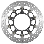 SBS Stainless Steel Front Brake Disc For Suzuki SFV 650 2009-2015 - Black/Silver