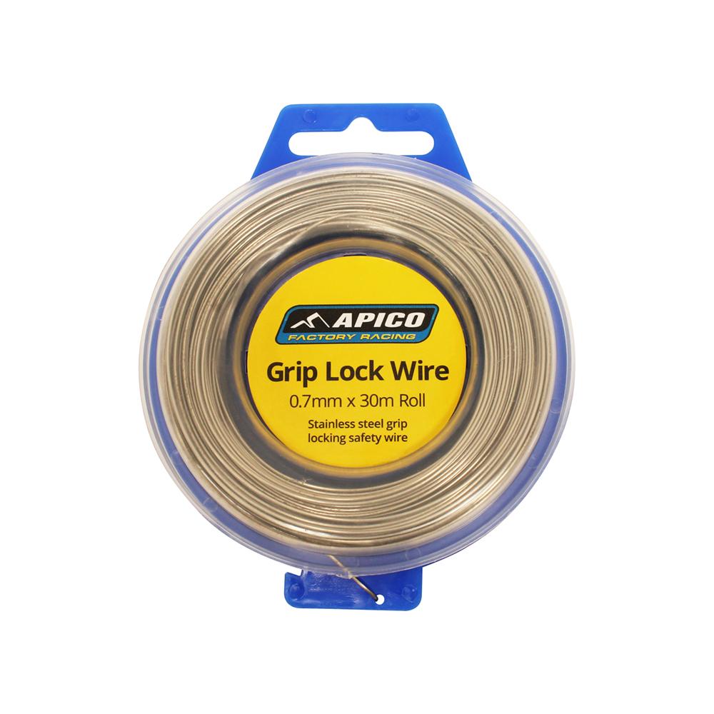 Apico Grip Lock Wire - 0.7mm X 30m Roll - Blue Apico Casing