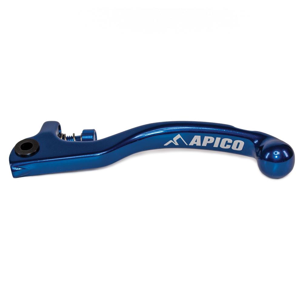 Apico Elite Clutch Lever Forged Trials AJP 2 Hole With Adjuster Blue/blue Short