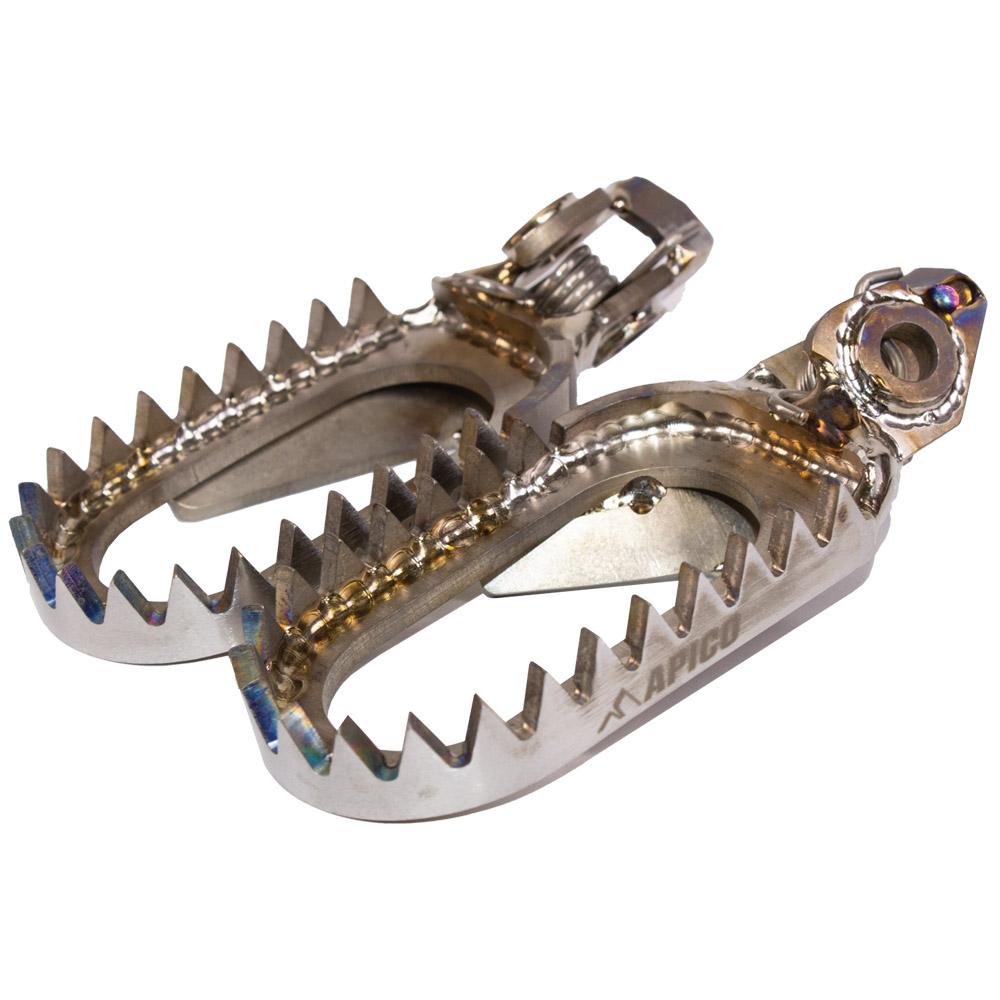 Apico Open Design Titanium Foot Pegs For KTM SX 125/150/250/300 2023-2025, SXF 250/350/450 2023-2025, EXC 150/250 2024-2025