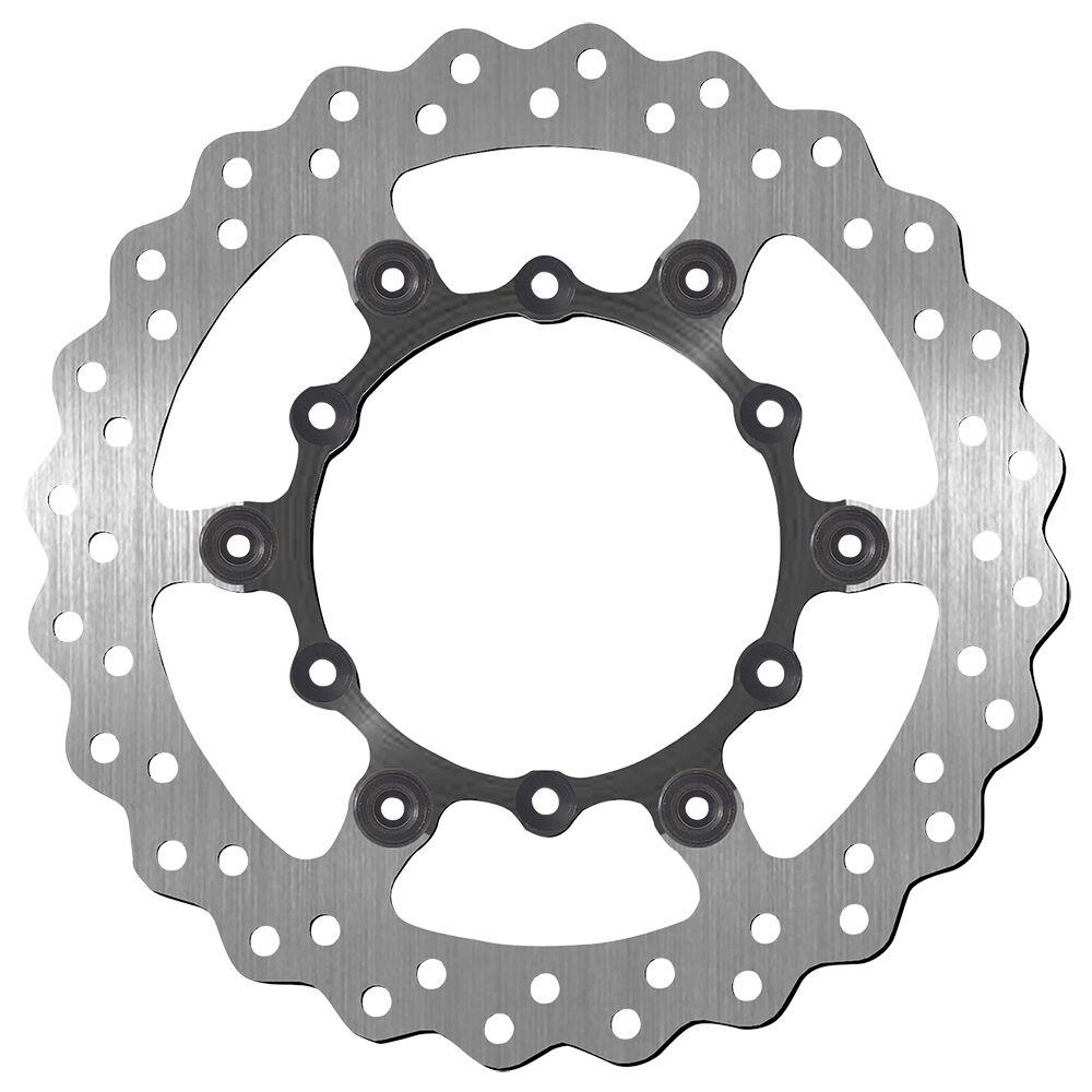 SBS Stainless Steel Front Brake Disc For Yamaha WRF250 2017-2020 - Black/Silver
