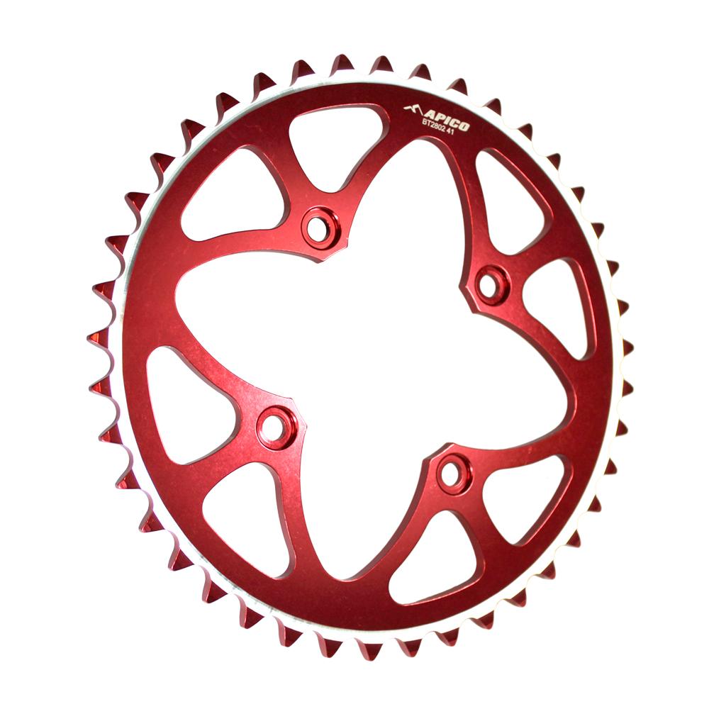 Apico Rear Sprocket For Scorpa SY/SYF/SR/TWENTY 2002-2024, Gas Gas TXT/PRO/RAGA/FACTORY 2002-2024 39T Red