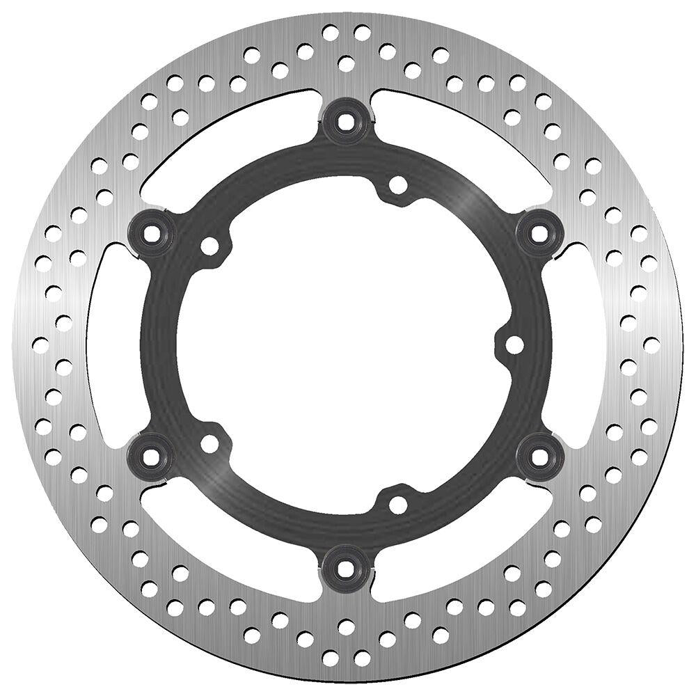 SBS Stainless Steel Front Brake Disc For Yamaha MT-03 2019-2023 - Black/Silver
