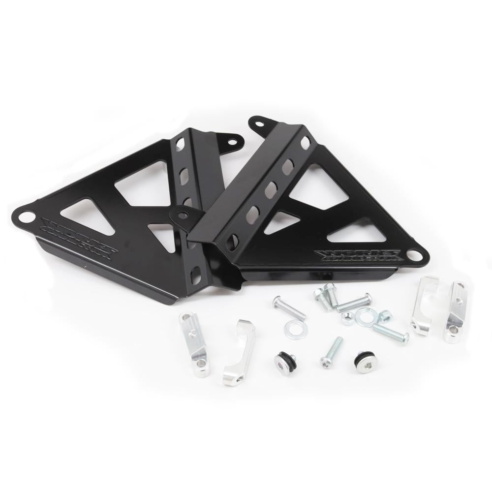 Works Connection Radiator Braces For Honda CRF 250/450R 2025 Black