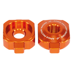 Apico Rear Axle Blocks For KTM SX/SX-E50 2020-2023, Husqvarna TC50/EE-5 2020-2023, Gas Gas MC50/MC-E5 2021-2023 Orange