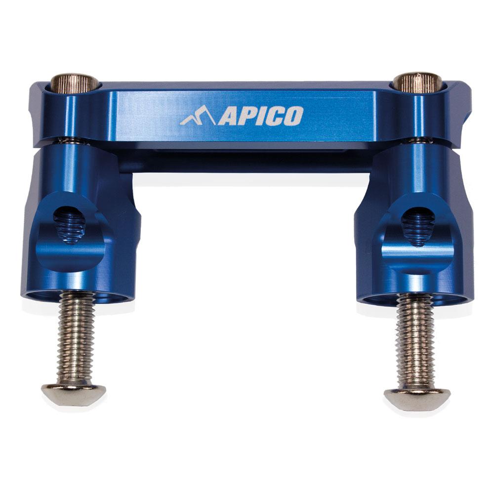 Apico Handlebar Mount Kit 28.6 For KTM/Husqvarna SX/SXF/TC/FC 125-450 2023-2025, Gas Gas MC 250/450F 2023-2025 Factory Blue