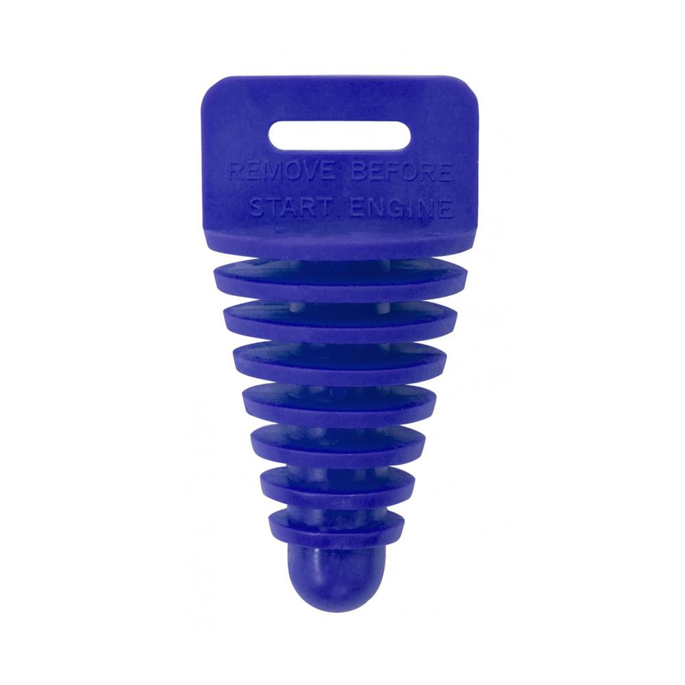 Apico 4 Stroke Exhaust Plug With Lanyard Blue