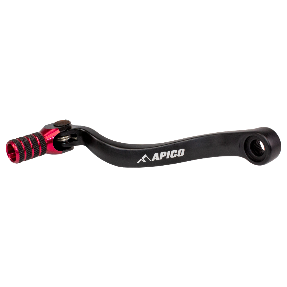 Apico Elite Gear pedal For KTM SXF 250/350/450 & Husqvarna FC 250/350/4502016-2023, SXF & FC 450 2023, EXC-F& FE250-350 2011-2023, Gas Gas MC/EC//EX-F 250/350 2021-2023 Black/Red