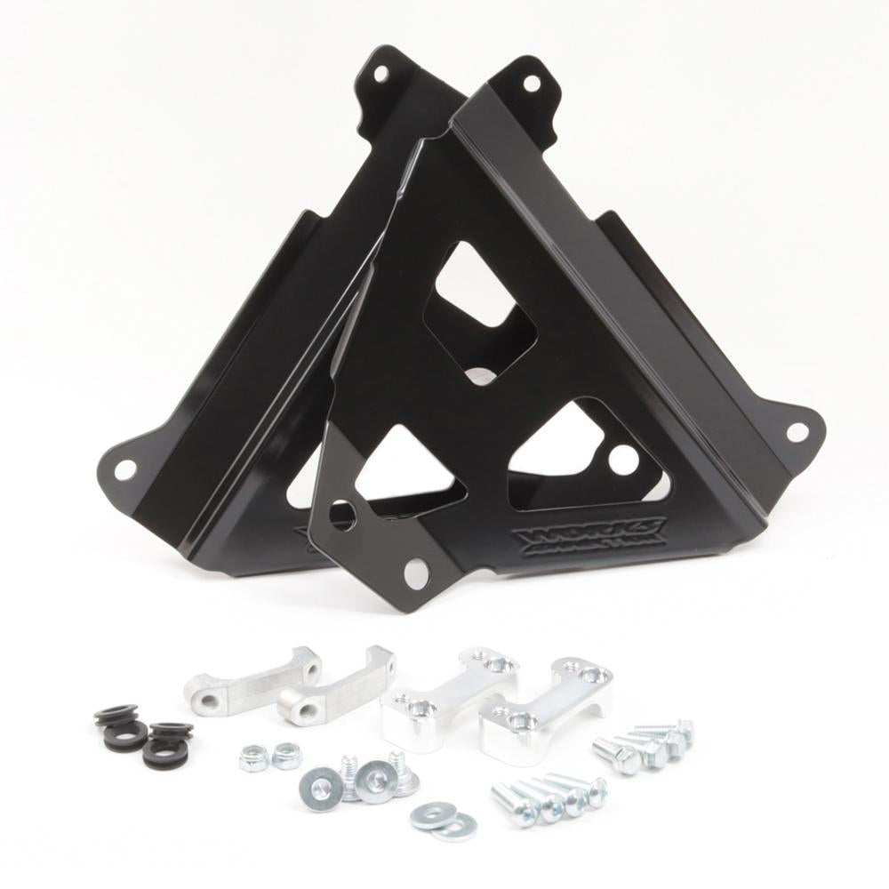 Works Connection Radiator Braces For Yamaha YZF250 2024-2025, YZF450 2023-2025 Black
