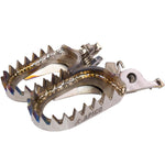 Apico Open Design Titanium Foot Pegs For Kawasaki KXF250 2006-2024, KXF450 2007-2024, KX 250/450XC 2021-2024