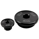 Works Connection Engine Plugs For Yamaha YZF450 2006-2009, YZF450 2023-2025, WRF250 2003-2013, WRF450 2003-2015 Black