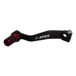 Apico Elite Gear pedal For Honda CRF125F 2014-2023 Black/Red