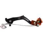 Apico Forged Brake Pedal For KTM SX65 2024-2025, Husqvarna  TC65 2024-2025, Gas Gas MC65 2024-2025 Black/Orange