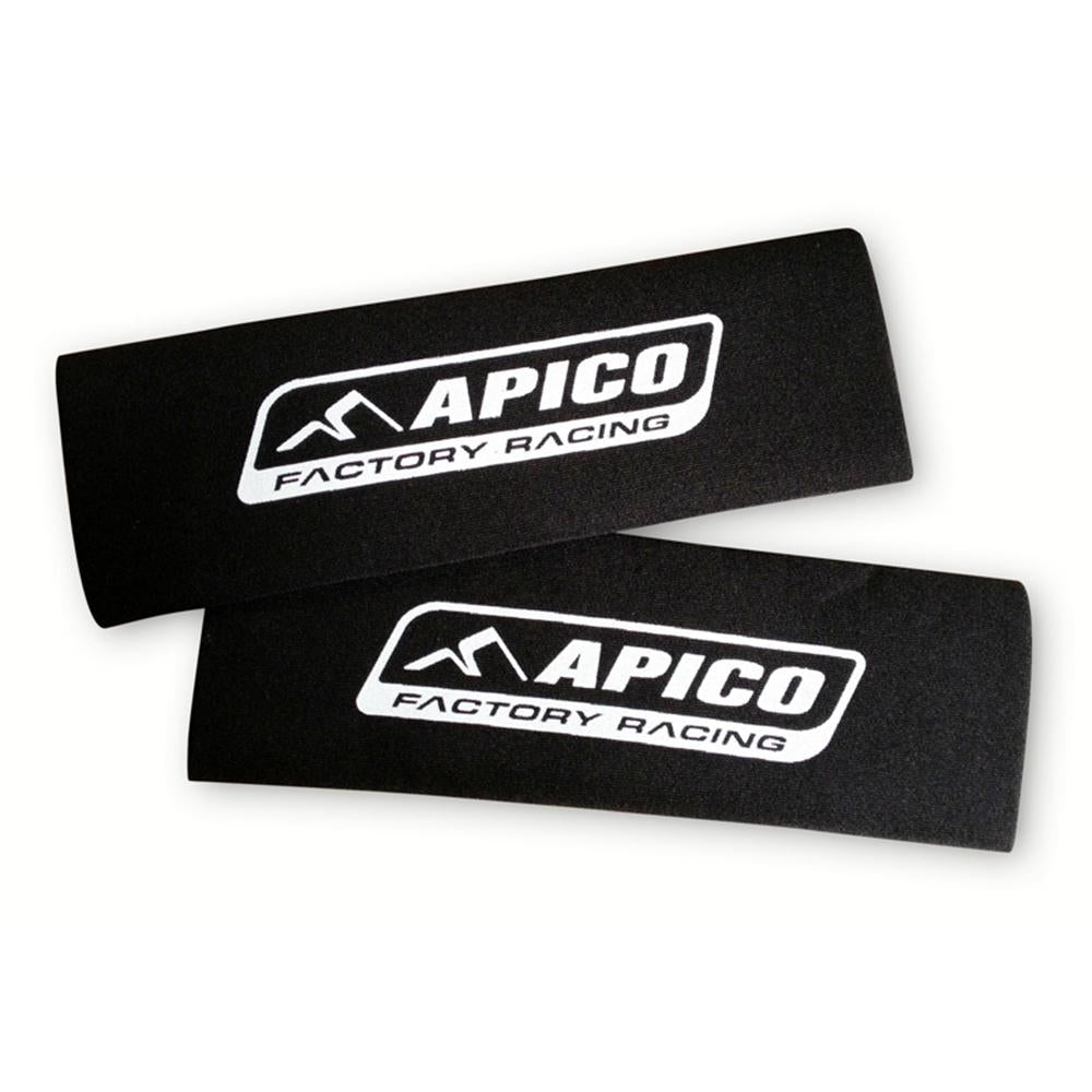 Apico MX/Enduro Long Neoprene Fork Guards 340mm X 80mm Black