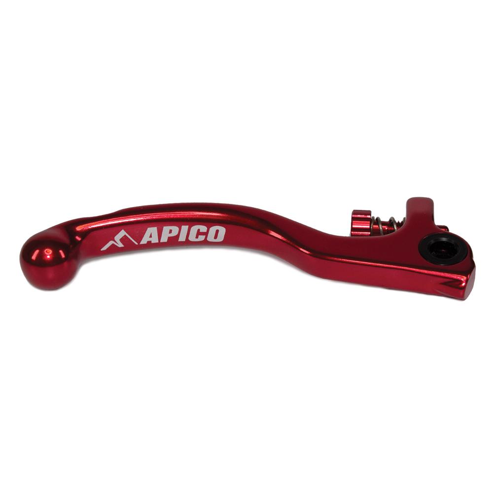 Apico Elite Forged Brake Lever Trials Grimeca Short With Adjuster Red