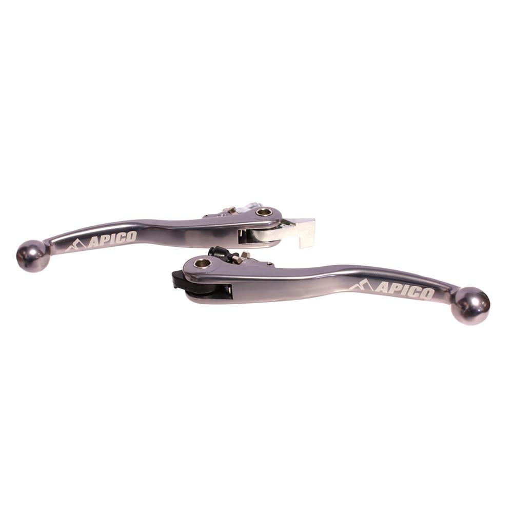 Apico Set Of Magura Flexi Levers For Husqvarna TC/FC 125-450 2018, TE/FE 125-5011 2018-2021 Titanium