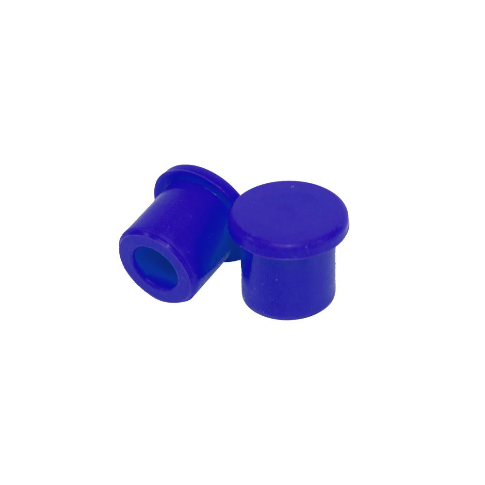 Apico Silicone Push On Trials Valve Caps - Set Of 2 Blue