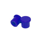 Apico Silicone Push On Trials Valve Caps - Set Of 2 Blue