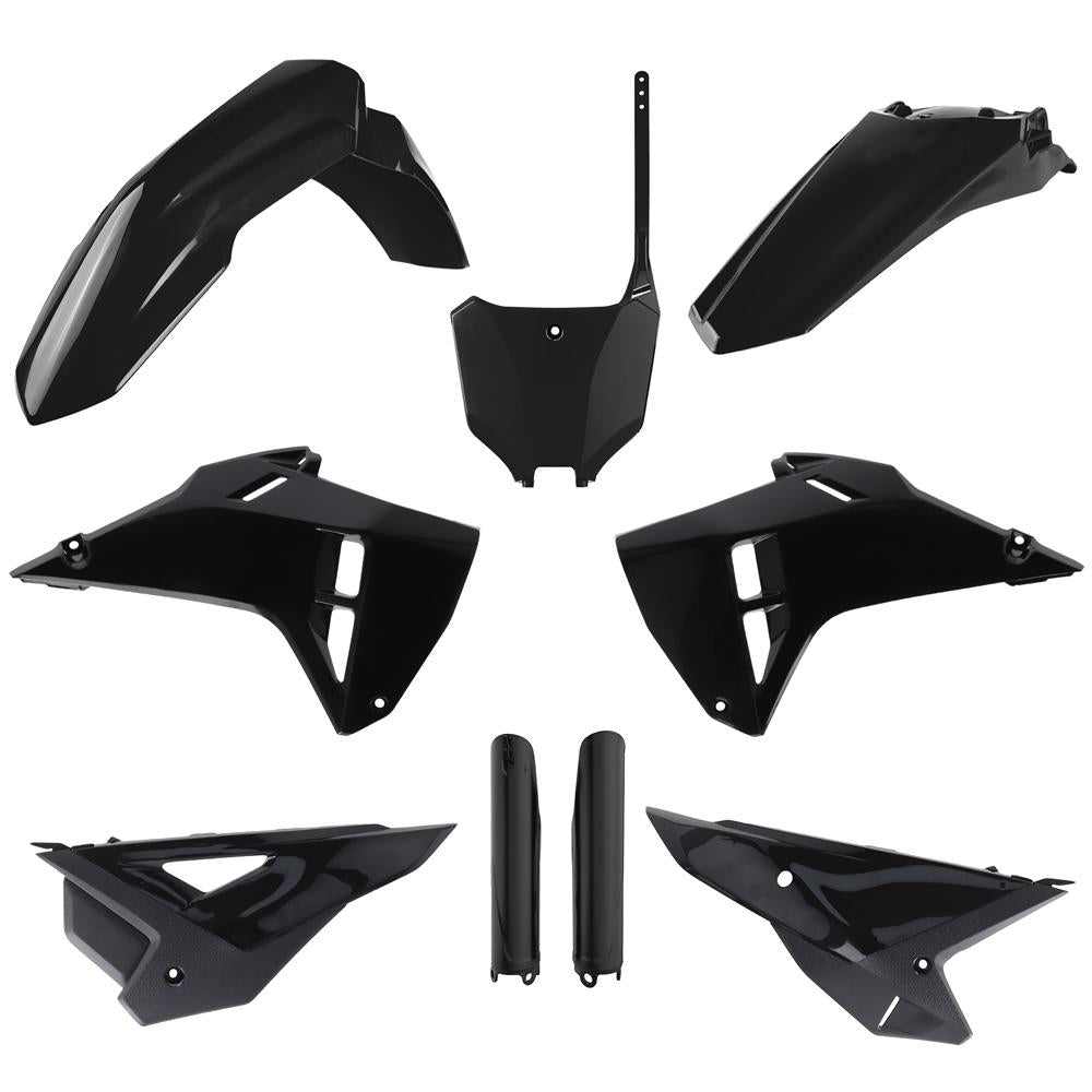 Polisport Restyle Plastics Kit For Honda CRF250R 2022-2024, CRF450R 2021-2024 (Restyle To CRF 2025) Black
