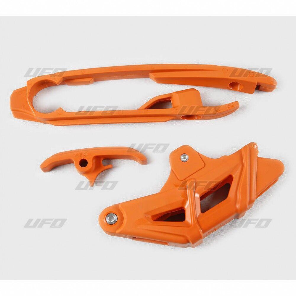 UFO Chain Guide & Chain Slider Kit For KTM  SX125 2016-2022 Orange