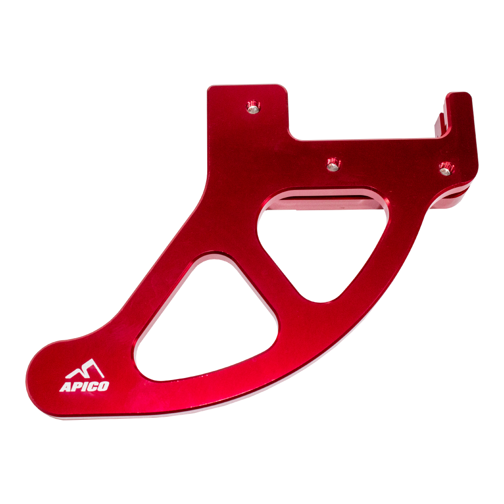 Apico Rear Brembo Brake Disc Guard For KTM SX/SXF 2004-2023, Husqvarna FC 2004-2023, KTM EXC/EXC-F 2004-2023, Husqvarna TC 2004-2023, TE/FE 2011-2018, Gas Gas MC/MC-F 2021-2023 Red