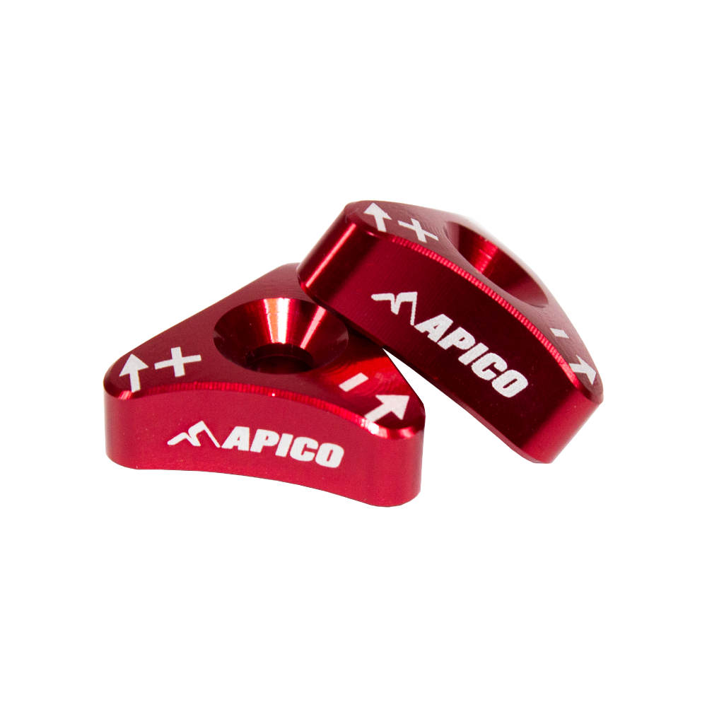 Apico Fork Adjuster Set For KTM/Husqvarna/Sherco/Gas Gas WP Forks 2006-2023 Red