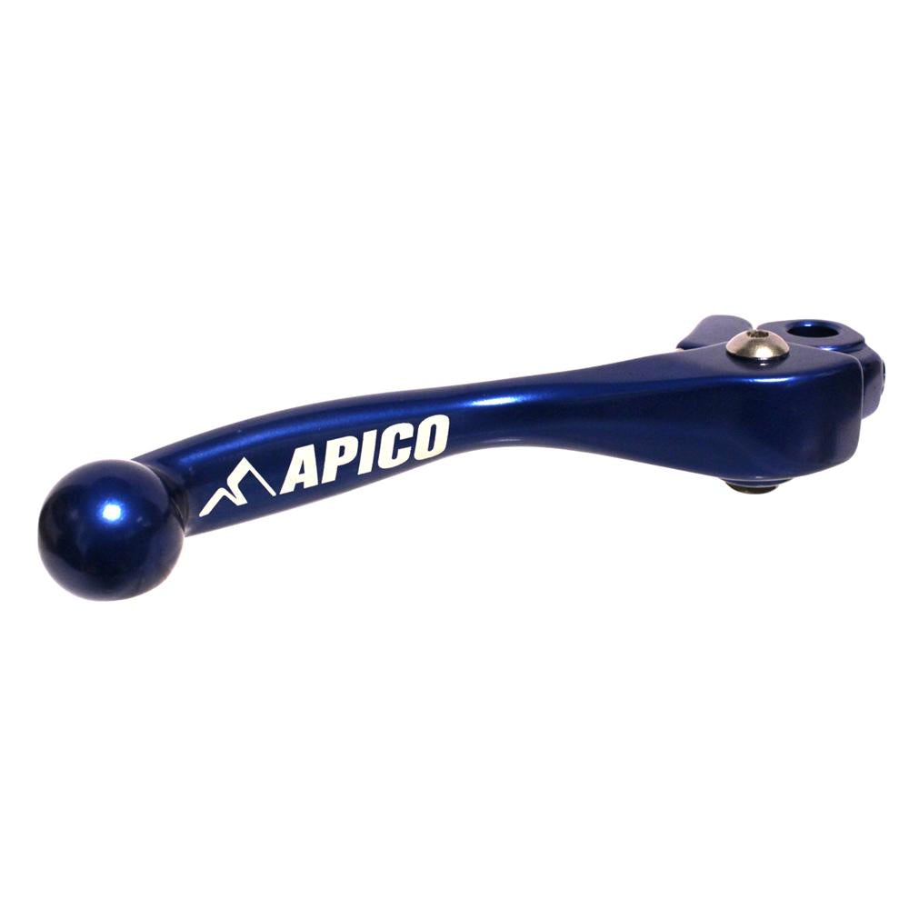 Apico Elite Brake Lever For Suzuki RM85 2005-2025, Kawasaki KX 2000-2026, KXF 2004-2012, Yamaha YZ 65/85 2001-2025, YZ 125/250 2001-2007 Blue