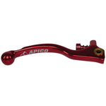 Apico Elite Forged Brake Lever Trials Braktec Short With Adjuster Red