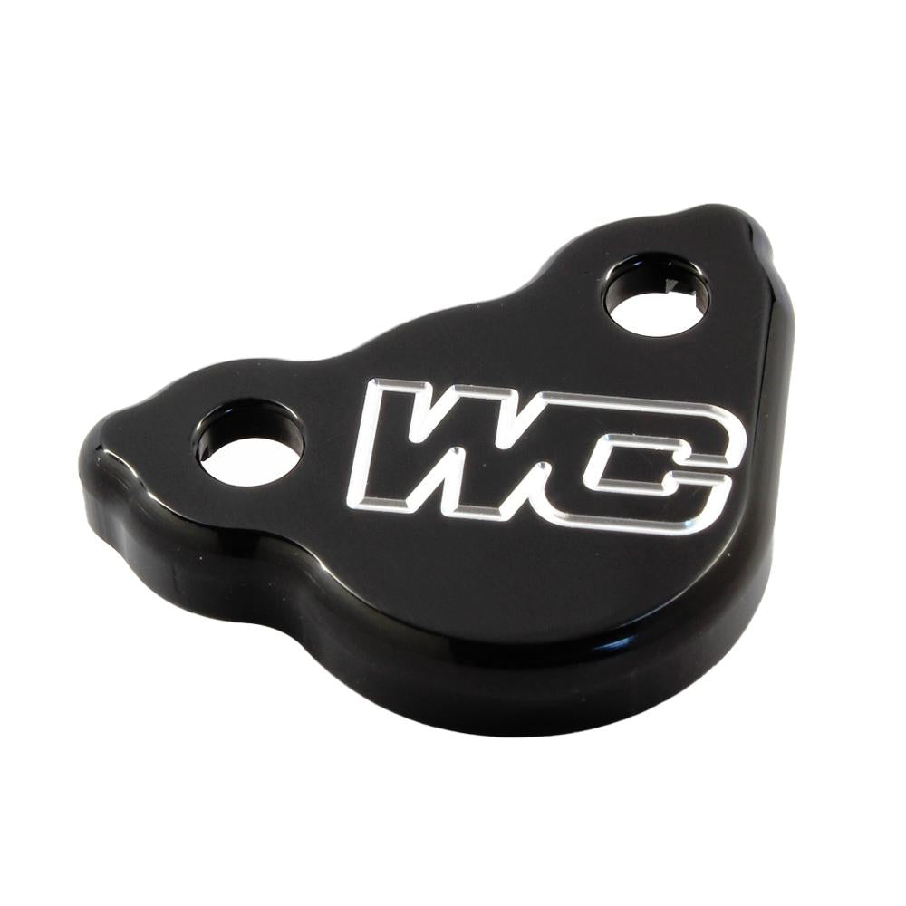 Works Connection Rear Brake Master Cylinder Cover For Honda CR125 & CR250 2002-2007, CRF250R/CRF250X/CRF250RX2004-2025, CRF450R/CRF450X/CRF450RX 2002-2025 Black